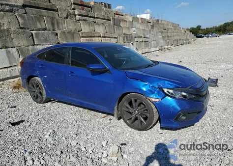 2020 Honda Civic Sport z USA, uszkodzony, nr VIN 19XFC2F83LE027702